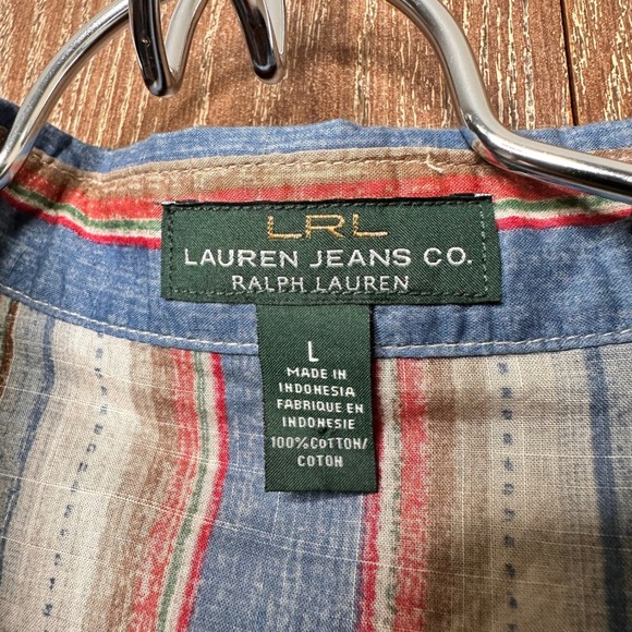 Ralph‎ Lauren Western Diamond Pearl Snap Button Navajo Large Aztec Indian Cowboy - Picture 4 of 8